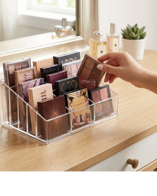 Sofd Clear Acrylic Makeup Palette Organizer 9 Slots - Lifestyle view